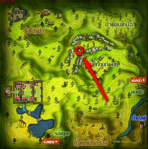 แผนที่จุดฟาร์มในสำนักชินมู